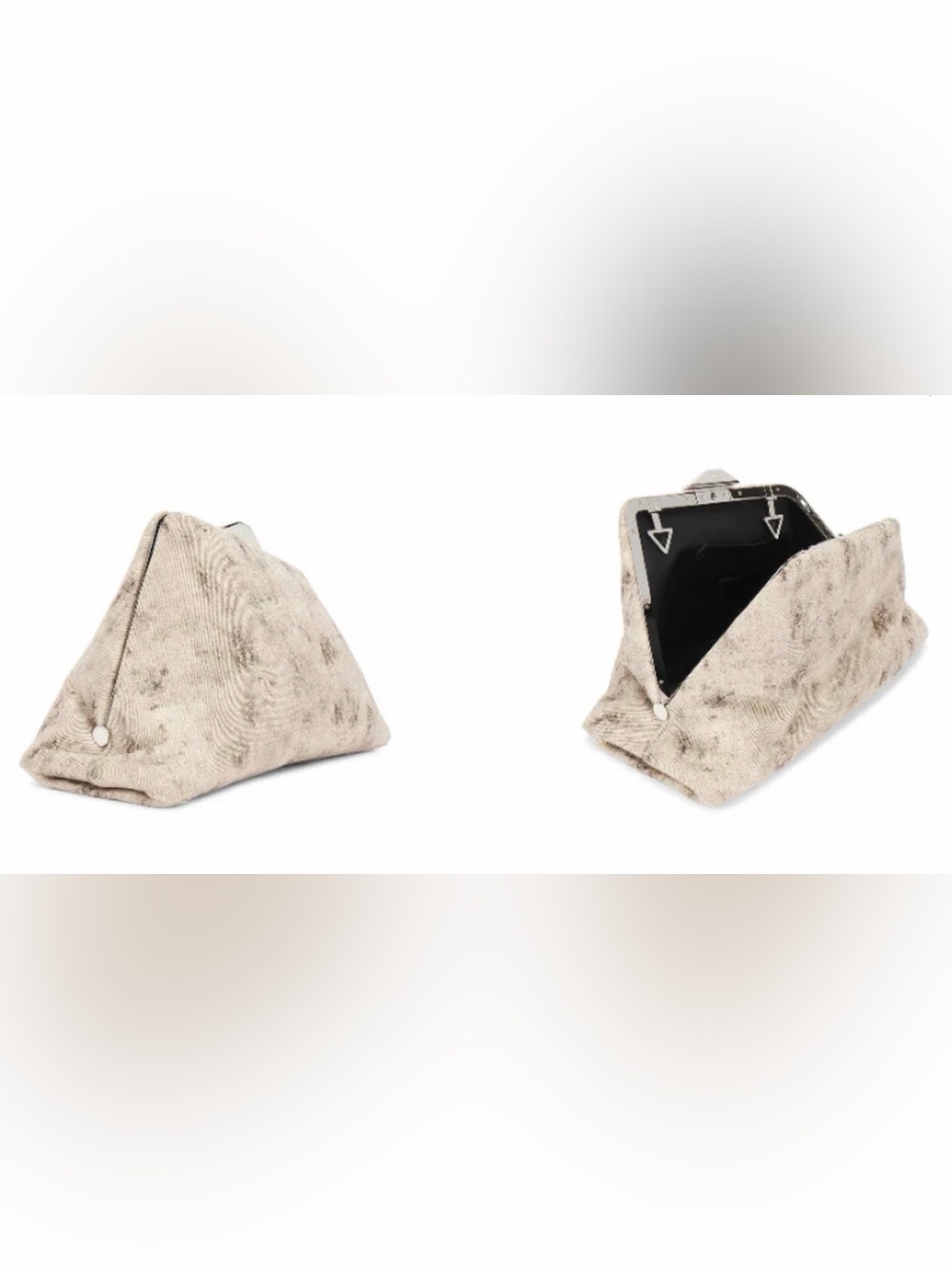 THE ATTICO Day Off Shoulder Bag Sand Melange $2,230 MSRP SOLD OUT